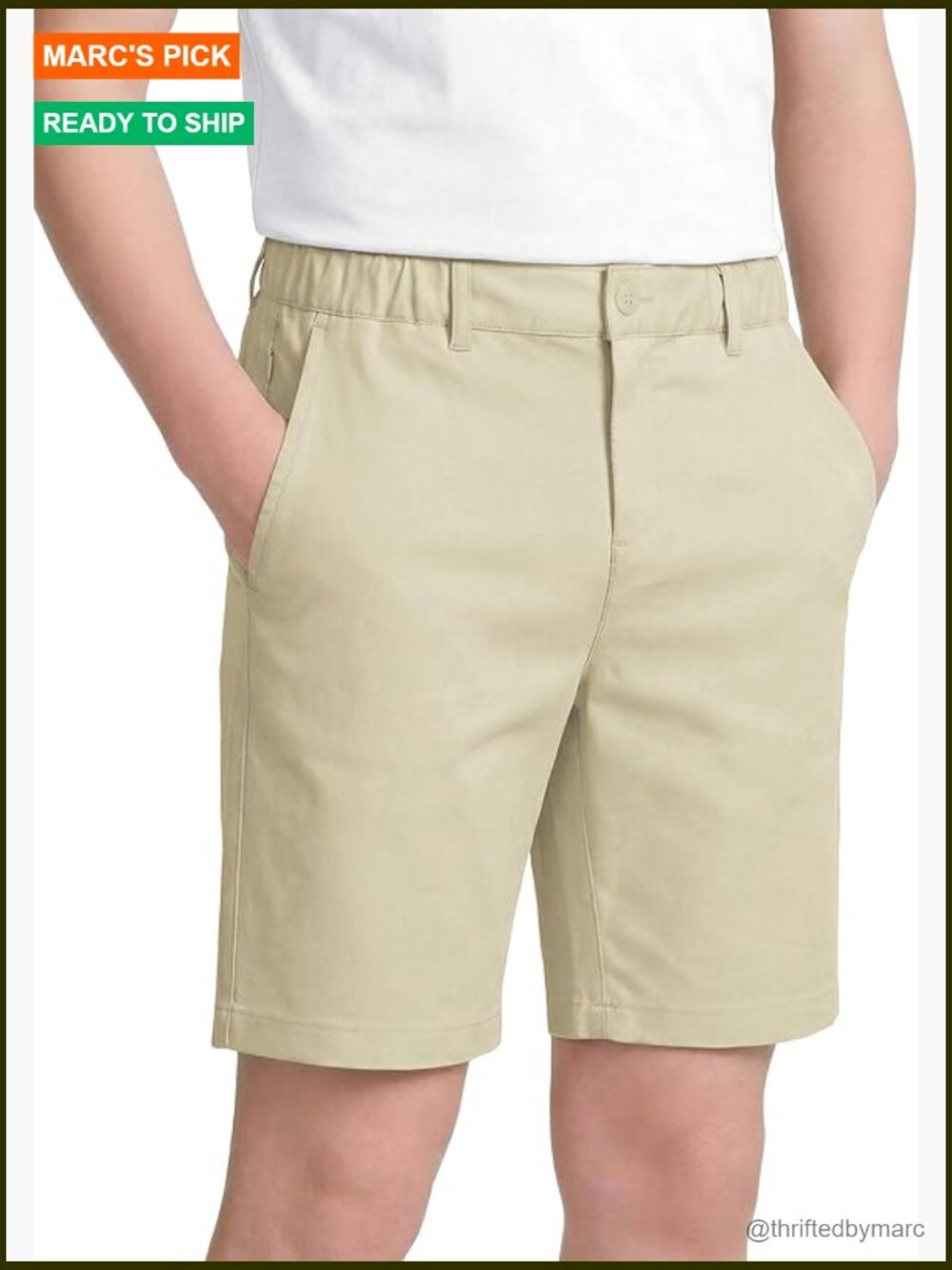 Youth Boys Stretch Golf Shorts Lightweight Quick Dry Upf50